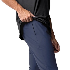 Pantalones de chándal de cintura alta para gimnasio y fitness para hombre, Jogger de nailon personalizable con entrenamiento deportivo, ajuste elástico para actividades al aire libre - Product Image 3