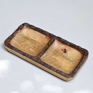 Modern Stylish Rustic Wooden Decorative Trays Rectangle Handcrafted Multi-Functional Serving Platter Wood Handicraft Serving - Product Image 3