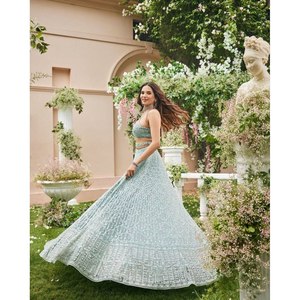 <b>Beautiful</b> Party Wear Lehenga Choli with Waist Belt Size 2XL - Product Image 1