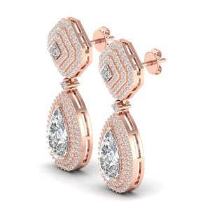 REYES Minimalist 925 Sterling <b>Silver</b> GRA Certified Moissanite <b>Dangle</b> Drop <b>Earrings</b> For Women 14K Gold Wedding Partywear Jewelry - Product Image 3