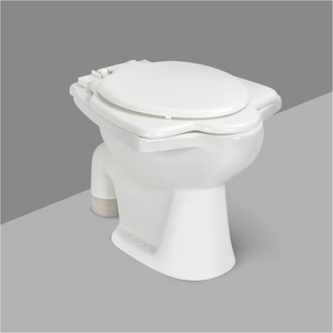 Cuvette de toilettes en céramique Anglo, style européen, à sortie verticale, à chasse d'eau par gravité, pour salle de bain, sanitaires - Product Image 1
