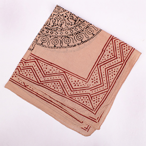 Foulard bandana imprimé à la main unisexe, respirant, à nouer autour du cou ou sur la tête, en coton premium écologique, style Bagaru - Product Image 6