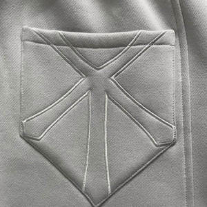 Men's <b>White</b> Polyamide Anti-Wrinkle Drawstring Sweatpants Elastic Waist Side Pockets Casual Autumn Midweight Knitted <b>Joggers</b> - Product Image 4