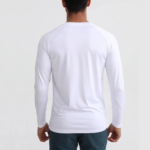T-shirts respirants à manches longues pour hommes, vente en gros B2B, broderie personnalisée, hauts d'été légers, OEM, chemises en maille à séchage rapide vierges - Product Image 2