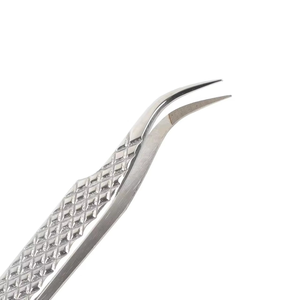 Pinces à épiler multicolores en titane pour extensions de cils, qualité supérieure, marque privée. - Product Image 2