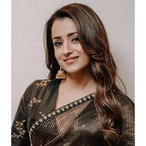 ผ้าส่าหรีงานปักลายดีไซเนอร์ โดริ ขอบลูกไม้ ผ้าปักคุณภาพพรีเมียม - Product Image 1