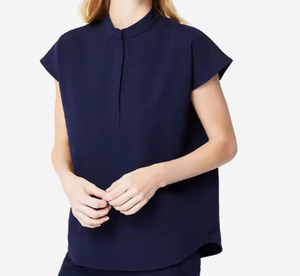 Blusa Médica sin Mangas para Mujer, Cuello Mandarín, Ligera y Transpirable, Uniforme de Enfermera, Ropa de Trabajo para Clínica Dental 2026 - Product Image 3