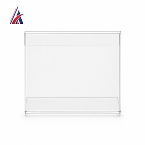Meilleure Vente – Support d'étiquettes de prix incliné en acrylique transparent, moderne, en forme de L, 60x45mm, lot de 50 pièces, pré-assemblé - Product Image 2
