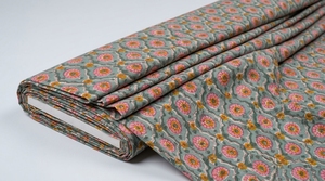 Tissu en coton léger imprimé à la main indien pour robes, kurtas, saris, décoration intérieure, couture, artisanat, vente en gros - Product Image 1