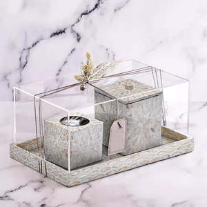 Brûleur à Bakhoor en bois avec incrustation MOP de qualité supérieure et dôme en acrylique transparent, ensemble de porte-encens arabe de luxe pour Oud, festivals - Product Image 5