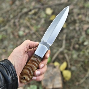 มีดแค้มปิ้งเกรดอุตสาหกรรม UA Supplies รุ่น Spear Point ใบมีดเหล็กกล้าคาร์บอนสูง ด้ามทำจากเขาแกะ มีดสำหรับกิจกรรมกลางแจ้ง - Product Image 2