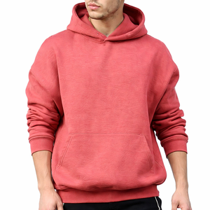 Sweat-shirts à capuche unisexes en gros, coupe oversize, en coton épais, haute qualité, anti-rétrécissement - Product Image 1