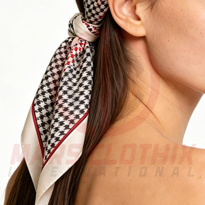 Bandana multifonction personnalisé pour femme – Style unique, décontracté et élégant en satin - Product Image 3