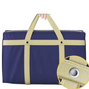 Packaging Thickened Zipper Closure Fashionable Non Woven Folding All Seasons Multi-Use Moving Quilt Clothes <b>Bag</b> - Product Image 1