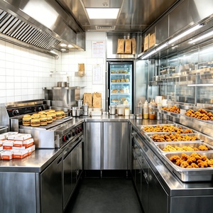 Camión de Comida Eléctrico Móvil Personalizable con Cocina Completa y Equipamiento Comercial para Hamburguesas de Champiñones <span class=keywords><strong>Portobello</strong></span> - Product Image 3