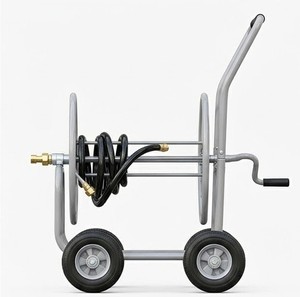 Carrito Enrollador de Manguera Multifunción de 150 pies con 4 Ruedas de Goma para Riego de Jardín, Lavado de Coches y Baño de Mascotas ODGGAD020 - Product Image 3