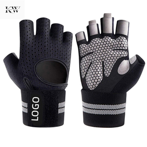 Gants de musculation professionnels respirants avec support intégré pour les poignets, gants de gym rembourrés antidérapants pour la musculation - Product Image 1