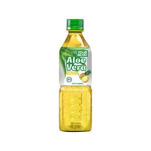 Bebida de Aloe Vera de 500 ml de SU MARCA con Sabor a Piña, Etiqueta Privada, HALAL, KOSHER, Jugo de Frutas y Vegetales, OEM, ODM - Product Image 1
