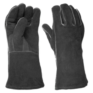 Gants de sécurité robustes en cuir de vachette pleine fleur, ignifuges, pour barbecues, soudeurs, protection industrielle - Product Image 2