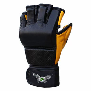 ถุงมือ MMA สำหรับฝึกซ้อมและการแข่งขัน รับผลิตโลโก้ตามสั่ง OEM แบรนด์ส่วนตัว ผู้ผลิตถุงมือ MMA หนังแท้แบบกำหนดเองสำหรับการต่อสู้ - Product Image 2