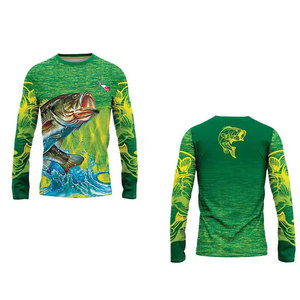 Camiseta de Pesca para Hombre, Estilo Nuevo, Precio de Fábrica, 100% Poliéster, Secado Rápido, Transpirable, con Logotipo Personalizado - Product Image 6