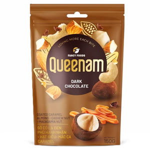 Fabricación Profesional de Chocolate Dragee OEM/ODM HALAL, Chocolate Negro Recubierto de Caramelo, Almendras, Anacardos, Nueces de Macadamia, 150G - Product Image 1