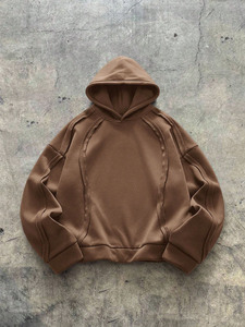 เสื้อฮู้ดดี้คอตตอนขนาดใหญ่พิเศษ หนักแน่น 100% ผ้าเฟรนช์เทอร์รี่ เสื้อฮู้ดดี้ผู้ชายสั่งทำได้ ขายส่ง - Product Image 5