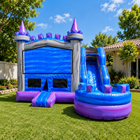 Château gonflable avec toboggan, 21FT x 18FT x 14FT, grand château de saut pour enfants, château gonflable pour fêtes et événements scolaires