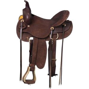 Selle de cheval en cuir véritable à prix abordable pour la course, articles équestres, accessoires pour chevaux européens, export, fabriqué en Inde - Product Image 1
