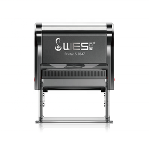 Sello Autoentintable Rectangular Personalizado S-1847, de Plástico, para Uso en Oficina, Superventas - Product Image 1