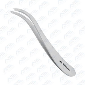 Pinzas para Cejas de Acero Inoxidable con Punta Inclinada y Plana, Personalizables con Logotipo, para el Cuidado de la Belleza - Product Image 5