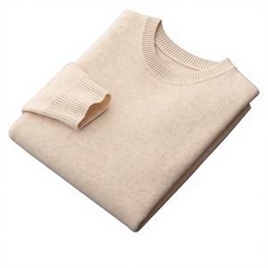 Pull en tricot uni pour homme, manches longues, coupe classique, gris, automne, 2027 - Product Image 4