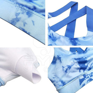 Soutien-gorge de sport personnalisé à compression par sublimation pour femmes, soutien-gorge athlétique en gros avec coussinets amovibles à faible MOQ - Product Image 6