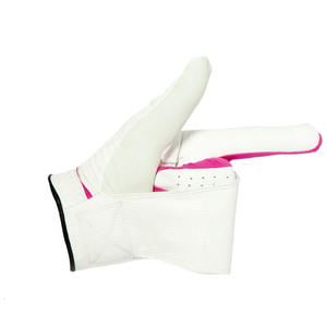 Gants de golf demi-doigts en cuir véritable de haute qualité, durables, respirants, blancs, personnalisables pour adultes, les plus vendus pour l'extérieur - Product Image 2