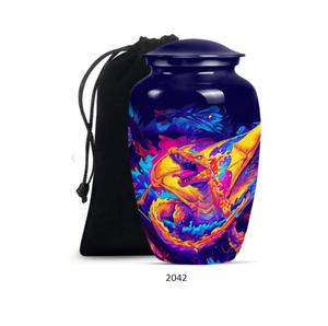 Urna Funeraria Grande Personalizada de Color Dragón para Cremación de Adultos, Diseño Moderno de Latón y Aluminio para Cenizas Humanas, Venta al por Mayor - Product Image 5
