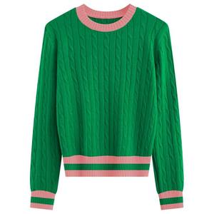 Suéter de Punto Cálido de Alta Calidad y Bajo Precio, Suéter Deportivo para Escuela Secundaria, Suéter Varsity con Rayas y Cuello Redondo para Hombre - Product Image 6