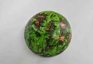 Handcrafted Modern Lightweight Resin Salad Serving Bowl | Food Safe <b>Table</b> <b>Centrepiece</b> & Fruit Bowl for Home & Event <b>Dining</b> - Product Image 3