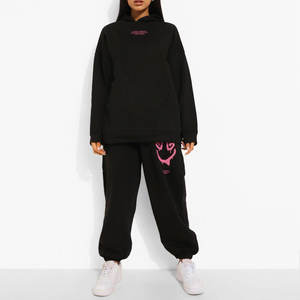 Ensemble en polaire confortable avec pantalon fuselé, survêtement tendance pour femme, ensemble de vêtements de sport deux pièces pour femme - Product Image 3