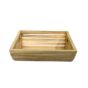 Élégant support de rangement multifonctionnel en bois rustique rectangulaire, fait main, durable, non pliable, à un seul niveau, type plateau sur pied - Product Image 4