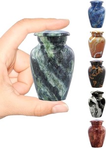 Brown Marble Pattern Cremation <b>Urn</b> <b>for</b> Adult <b>Human</b> <b>Ashes</b> Memorial Container with Lid <b>Small</b> Keepsake Funeral <b>Urn</b> <b>For</b> <b>Human</b> <b>Ashes</b> - Product Image 2