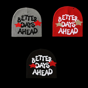 Oferta Caliente: Gorro de Punto Jacquard de Invierno Cómodo para Todos los Tamaños con Patrón de Letras Impresas Digitalmente y Teñido Liso, Ideal para Viajes, 100% Común - Product Image 4