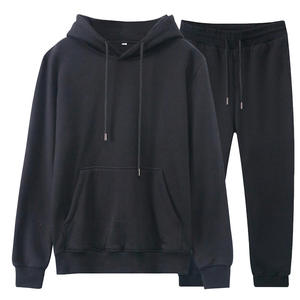OEM Customized High Quality Men's Casual Breathable Elastic Waist Hoodies <b>Tracksuits</b> Heavyweight Cotton Best Quality - Product Image 3