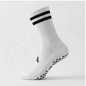 White Crew <b>Socks</b> With Black Stripes And NA Logo <b>Breathable</b> Knitted For Adults Casual Wear - Product Image 3