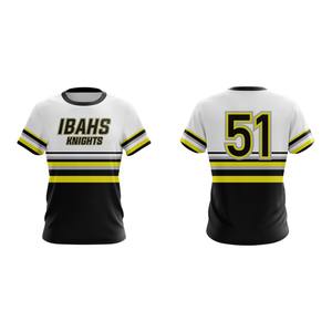 Último Modelo de Camiseta de Béisbol Personalizada de Alta Calidad, Manga Corta, Transpirable, Talla Grande, 100% Poliéster, Impresión Sublimada, MOQ Bajo - Product Image 2