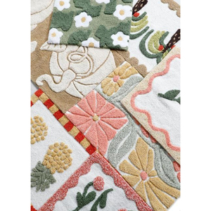 Tapis de bain 100% coton, séchage rapide, absorbant, antidérapant, tufté, écologique, style moderne, tapis de bain personnalisé pour la maison et l'hôtel - Product Image 1