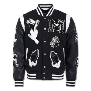 Haute qualité personnalisé broderie Badge Chenille Logos lycée collège Baseball veste pour hommes couper et coudre livraison rapide vestes - Product Image 1