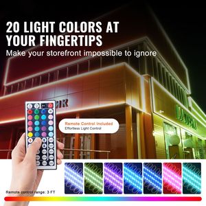 Luci LED RGB a cambio colore per vetrine, 80 pz, 12,5 m, con telecomando, modulo LED 5050 SMD a 3 LED, luci per finestre con scheda driver LED - Product Image 2