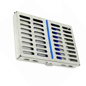 Caja de Esterilización Dental con Capacidad para 20 Instrumentos, Organizador de Herramientas Quirúrgicas de Acero Inoxidable con Soportes de Silicona - Product Image 1