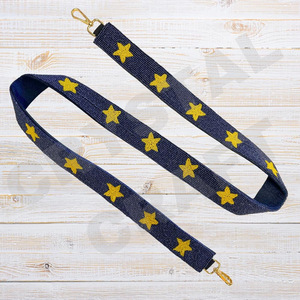 Colorful Webbing Straps With Raised Text For Fashion <b>Bags</b> Featuring <b>College</b> Team Names And Logos - Product Image 4