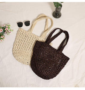 Minimalist Natural yarn bag Woven Tote Bag Luxury Handmade Shoulder Bag for Daily Use Sustainable Fashion <b>Accessory</b> - Product Image 3
